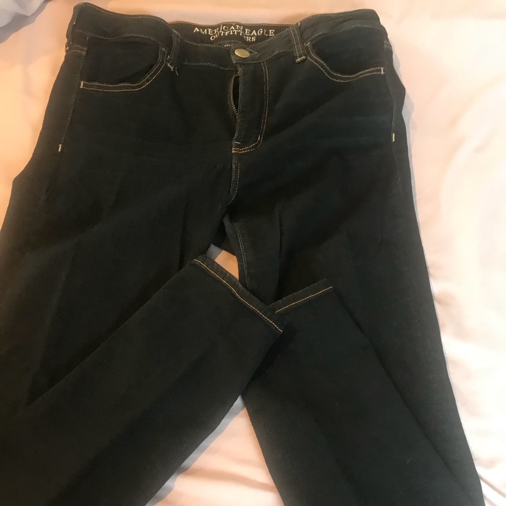 Dark blue jeans